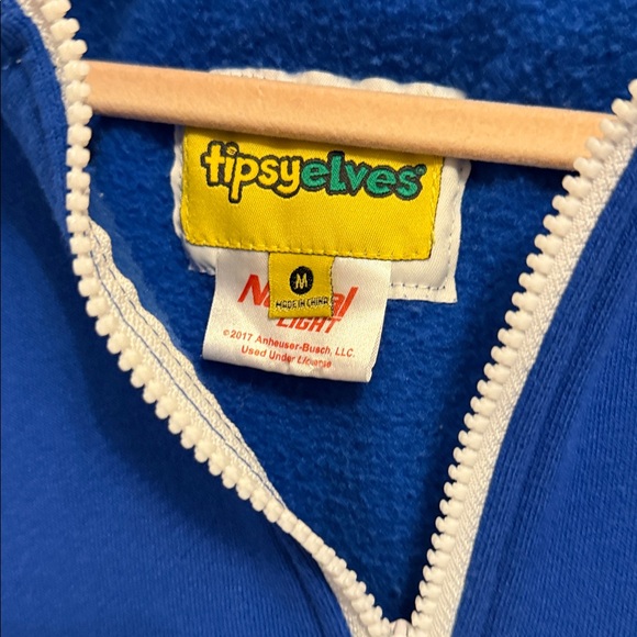 Tipsy Elves Natural Light Licensed Official Unisex Zip Up Onsie Sz M - Picture 5 of 8